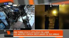 Turba despoja de armas y ataca a policías en Luque