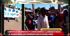 Cortes de energía a morosos y conexiones clandestina generan protesta en San Pedro