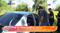 Hallan vehículo desarmado a pocas horas de haber sido robado