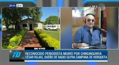 Periodista y dueño de radio Guyra Campana fallece por chikungunya