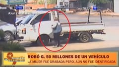 Mujer “roba” G. 50 millones de una camioneta mientras el dueño cambiaba la rueda