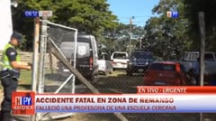 Docente muere tras ser arrollada por transporte escolar frente a colegio en Mariano