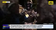 Grupo Lince utiliza pistola Taser en procedimiento en Cambala y detiene a hombre