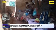 Madre denuncia desaparición de su hija de tres años en Amambay