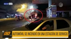 Automóvil se incendia en estación de servicios de Fernando