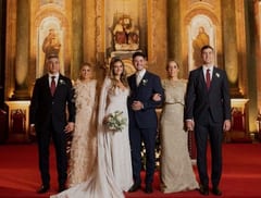 Hijo de Santi Peña celebra boda religiosa 