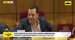 Juez admite imputación en contra del senador Rodolfo Friedmann