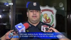Detienen a sospechoso de vaciar máquinas tragamonedas en San Lorenzo