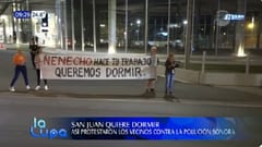 Vecinos realizan protesta al estilo “San Juan” denunciando polución sonora