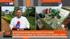 Delincuentes intentan robar avioneta de intendente de General Garay