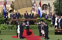 Nuevo gobierno: El gabinete de Santiago Peña toma posesión
