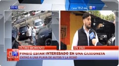 Banda criminal engaña y roba camioneta en playa de autos