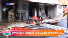 Controlan incendio en salón cercano a Mercado 4