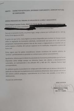 Madre castigada por la justicia al demandar por asistencia alimentaria