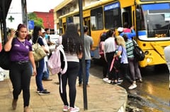 Movilización sorpresa en repudio al servicio de transporte público