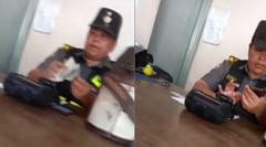 Escándalo por coima en Patrulla Caminera captado en video