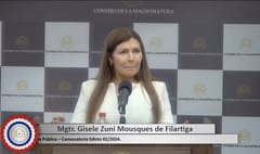 Gisele Mousques, implicada en censura por denuncias de corrupción, aspira a Defensoría Pública