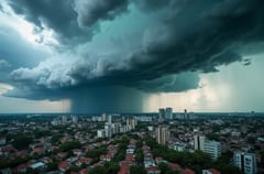 Alerta meteorológica por tormentas para Asunción y 14 departamentos