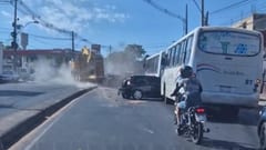 Camión provoca accidente múltiple en Acceso Sur