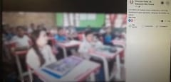 Niños fueron grabados agradeciendo a Peña por pupitres