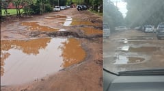 Estudiantes denuncian deterioro vial en campus de la UNA