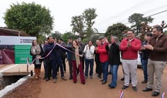 Diputada cartista inaugura obra de Itaipú como si fuera gestión propia