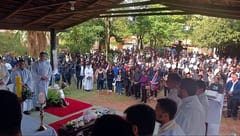 Coronel Oviedo despide a María Fernanda con dolor y pedido de justicia