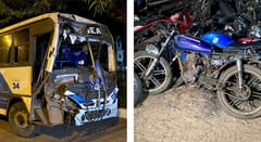 Motociclista muere tras ser embestido por un ómnibus en Limpio