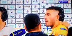 Olveira se encontraba dando declaraciones tras el clásico cuando un aficionado intentó agredirlo