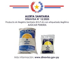 Alerta por azúcar con etiqueta ilegítima en Paraguay
