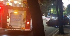 Triple choque y vuelco en Mcal. López y Gral. Santos
