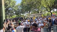 Disturbios frente al Congreso con balines y gas pimienta