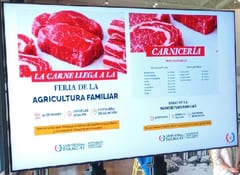 Carne vacuna llega a feria con precios accesibles