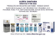 Dinavisa alerta sobre la venta ilegal de péptidos y hormonas en Paraguay