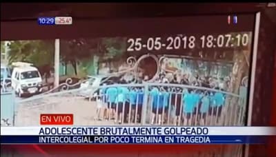 Estudiantes golpean  a joven en reconocido colegio capitalino