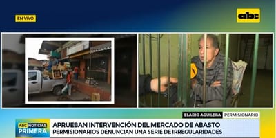 Permisionario desalojado se encadena y aprueban intervención del Abasto