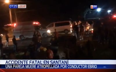 Pareja fallece tras ser embestida por conductor “ebrio”