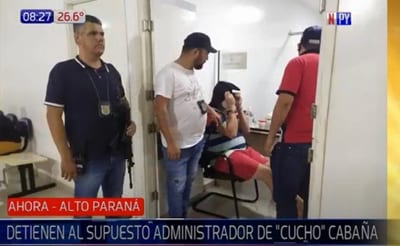 Detienen a “administrador” de Cucho Cabaña