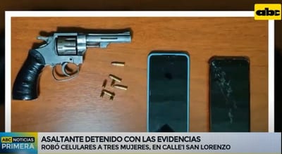 Detienen a “motochorro” luego de asalto a tres mujeres