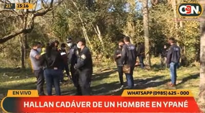 Decoradores hallan el cuerpo de un hombre en Ypané