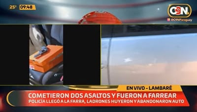 Policía cae en celebración de sospechosos tras asaltos