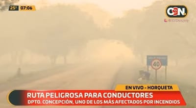 Concepción, uno de los departamentos más afectados por los incendios