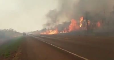Incendio no puede ser controlado en el Parque Nacional Cerro Corá