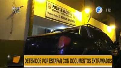 Detienen a dos jóvenes sospechosos de estafar con documentos extraviados