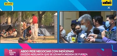 Gobierno promete regularizar tierras para desactivar manifestación de nativos