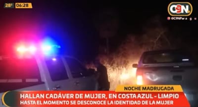Hallan cuerpo de mujer con rastros de violencia en Limpio