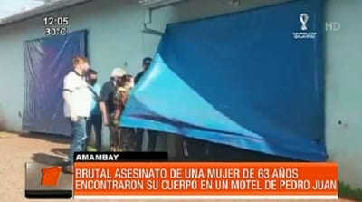 Hallan muerta a mujer en motel de Pedro Juan Caballero