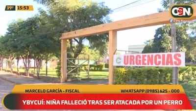 Niña de un año pierde la vida tras ser atacada por un perro en Ybycuí
