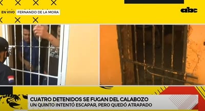 Recapturan a tres fugados de comisaría