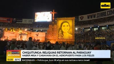Reliquias de Chiquitunga llegarán al país la próxima semana